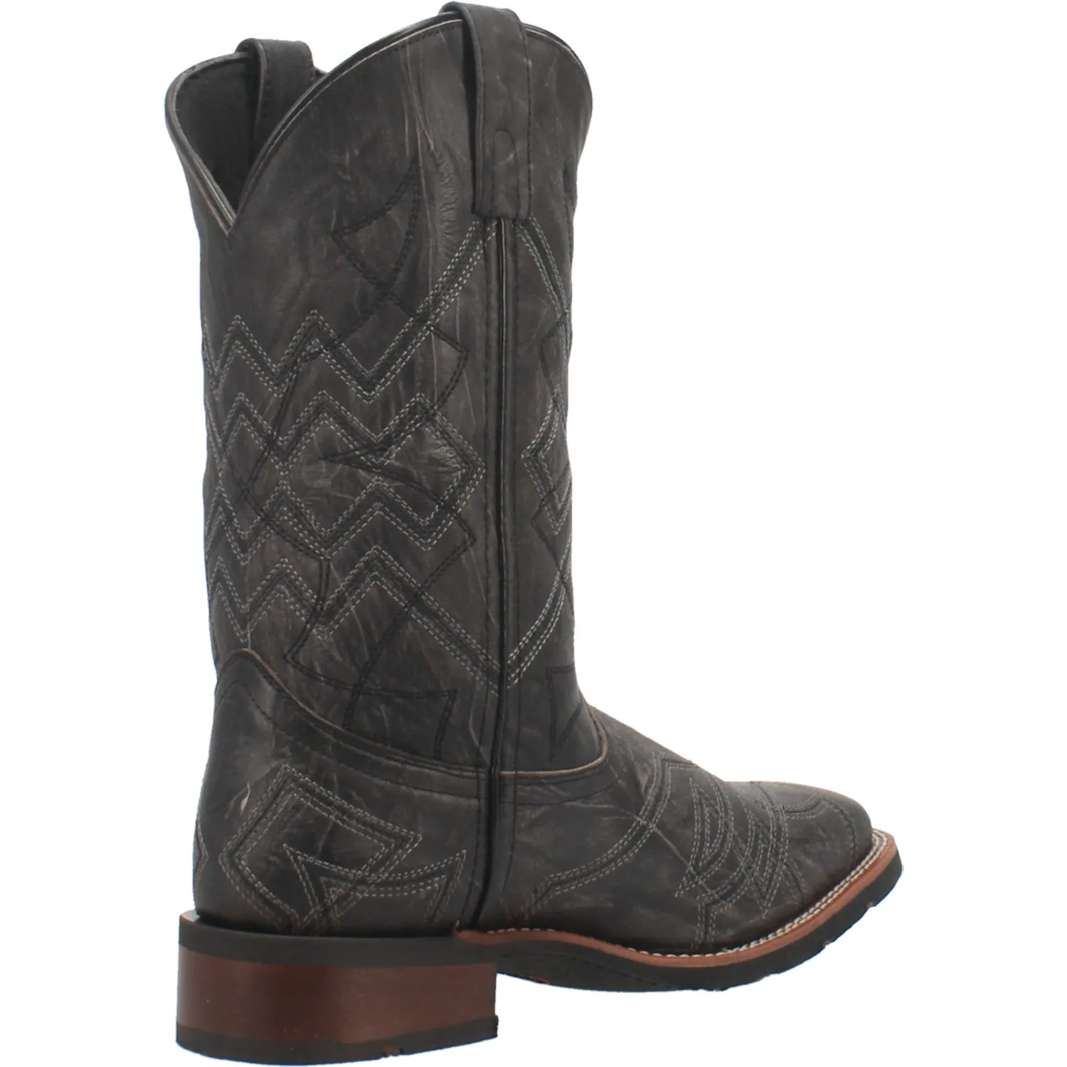 Laredo Mens Axel Cowboy Boots Leather Black 9 D
