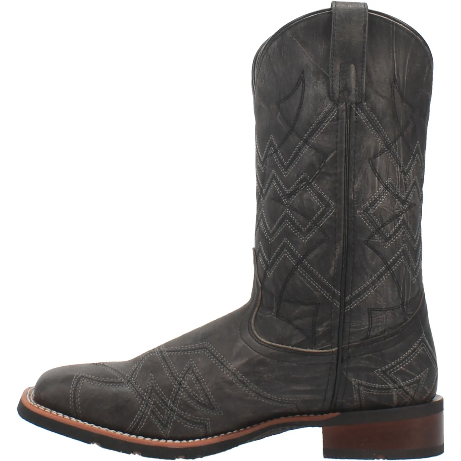 Laredo Mens Axel Cowboy Boots Leather Black 9 D