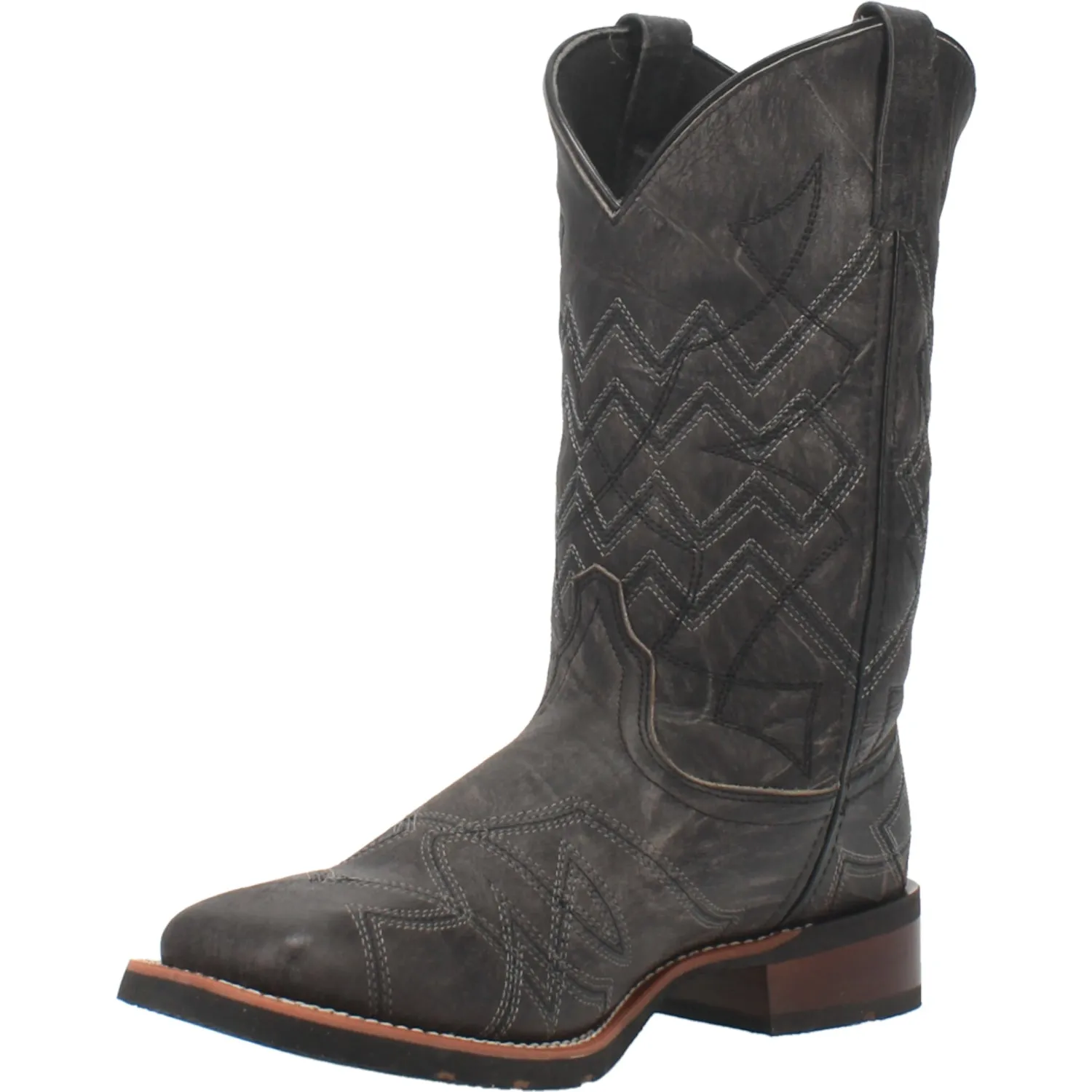 Laredo Mens Axel Cowboy Boots Leather Black 9 D
