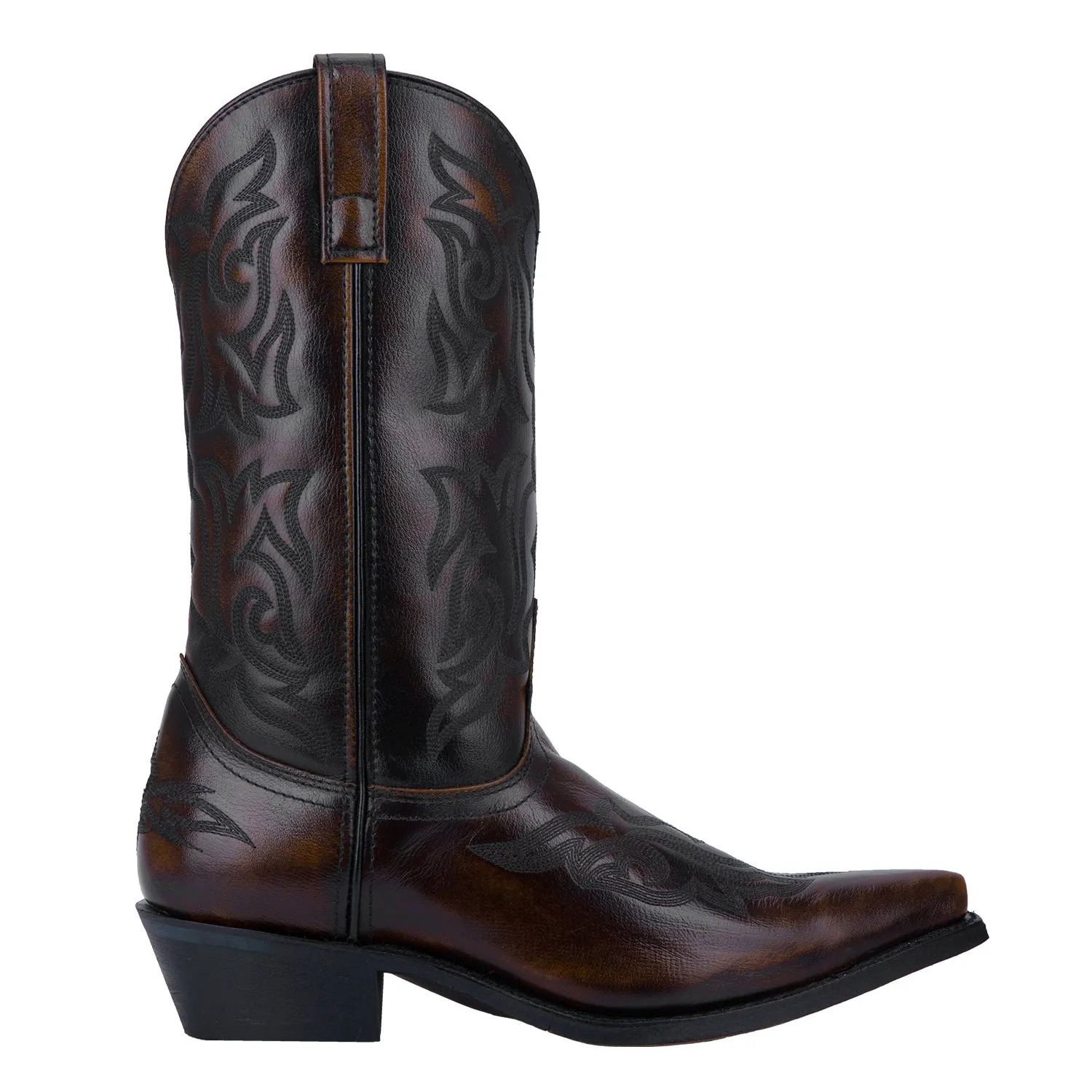 Laredo Mens Hawk Cowboy Boots Leather Burnished Gold 9 D