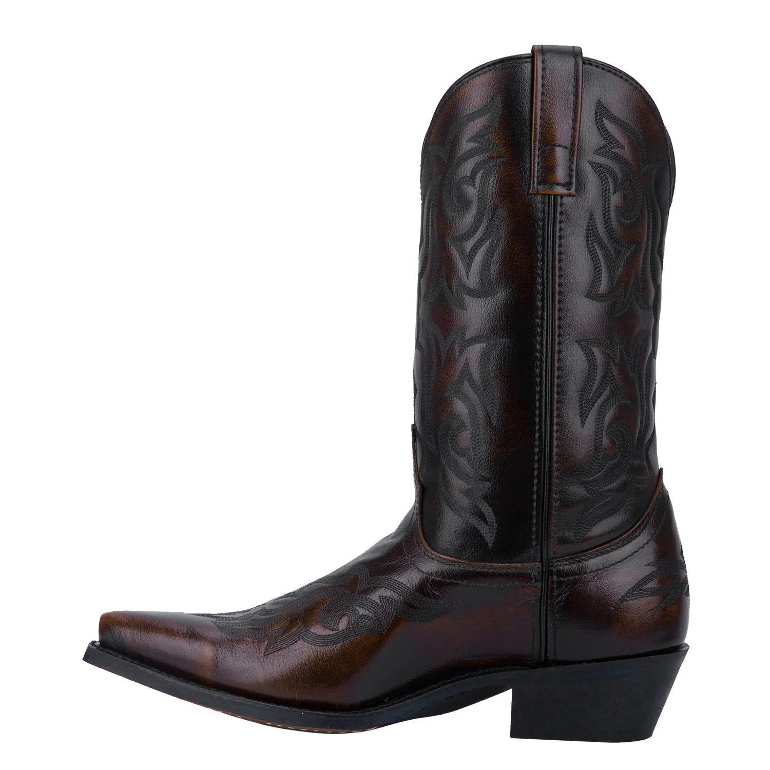 Laredo Mens Hawk Cowboy Boots Leather Burnished Gold 9 D