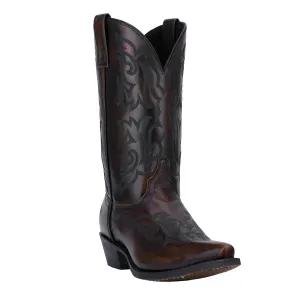 Laredo Mens Hawk Cowboy Boots Leather Burnished Gold 9 D
