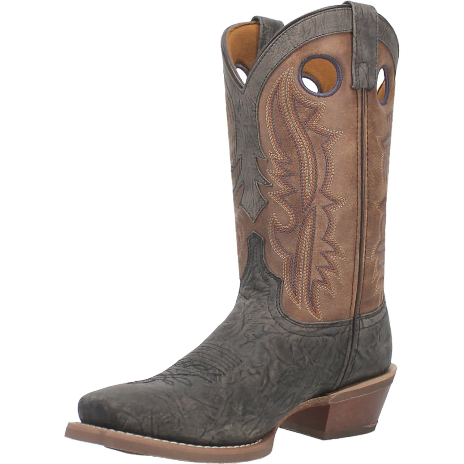 Laredo Mens Walker Grey Leather Western Work Boots 13 EW