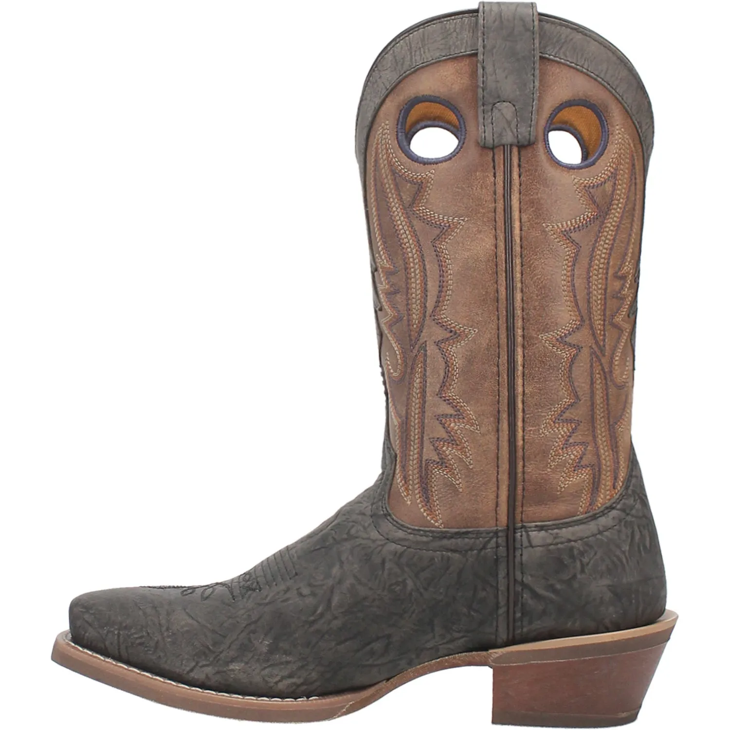 Laredo Mens Walker Grey Leather Western Work Boots 13 EW