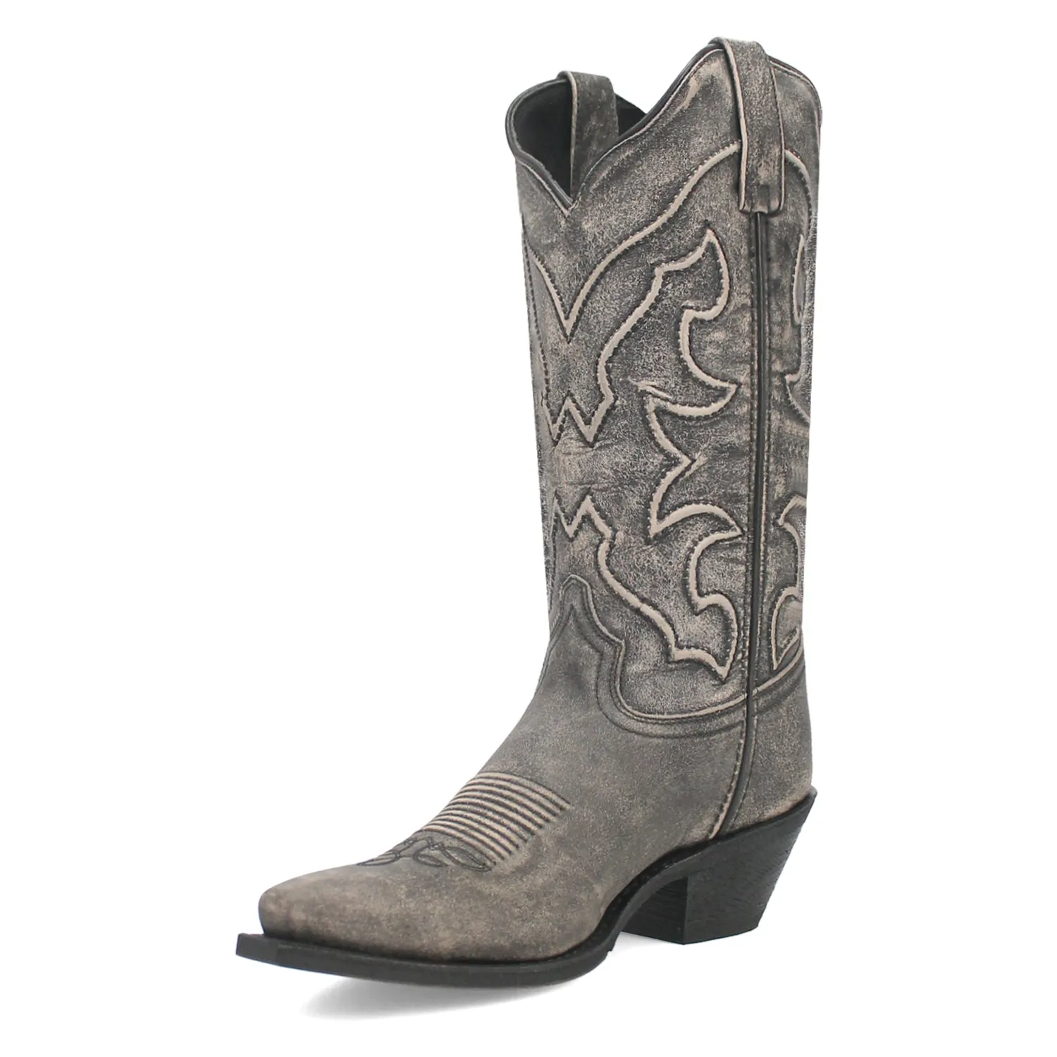 Laredo Womens Reva Black Leather Cowboy Boots