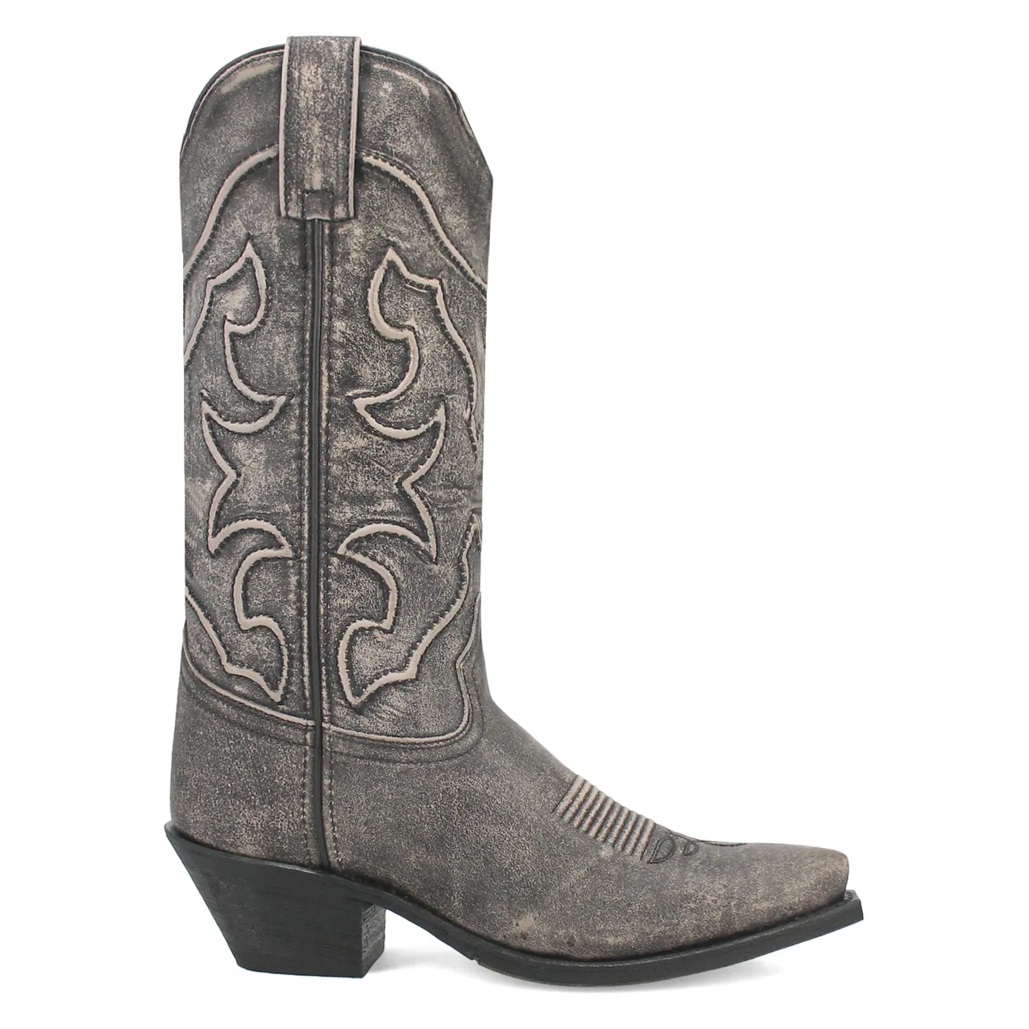 Laredo Womens Reva Black Leather Cowboy Boots