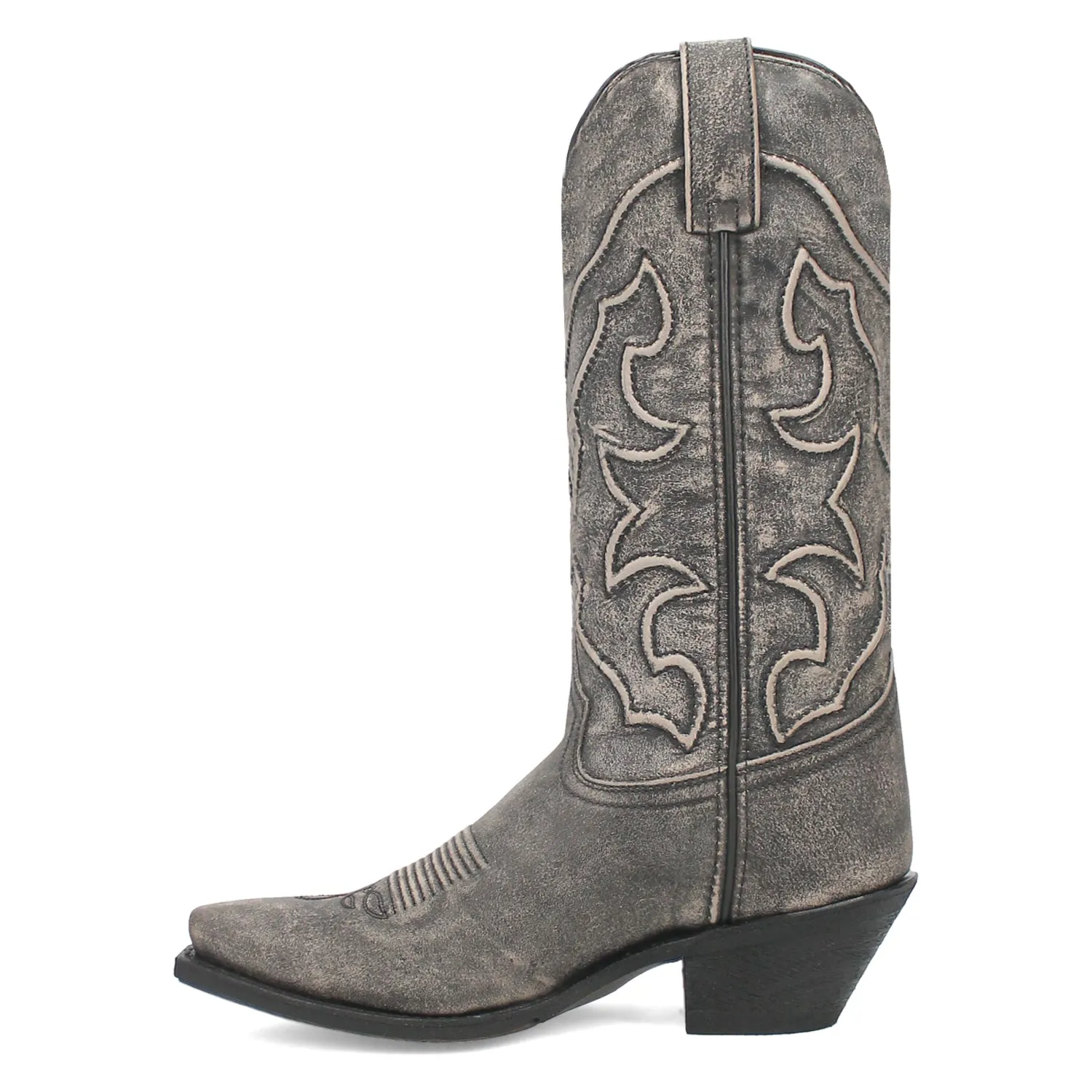 Laredo Womens Reva Black Leather Cowboy Boots