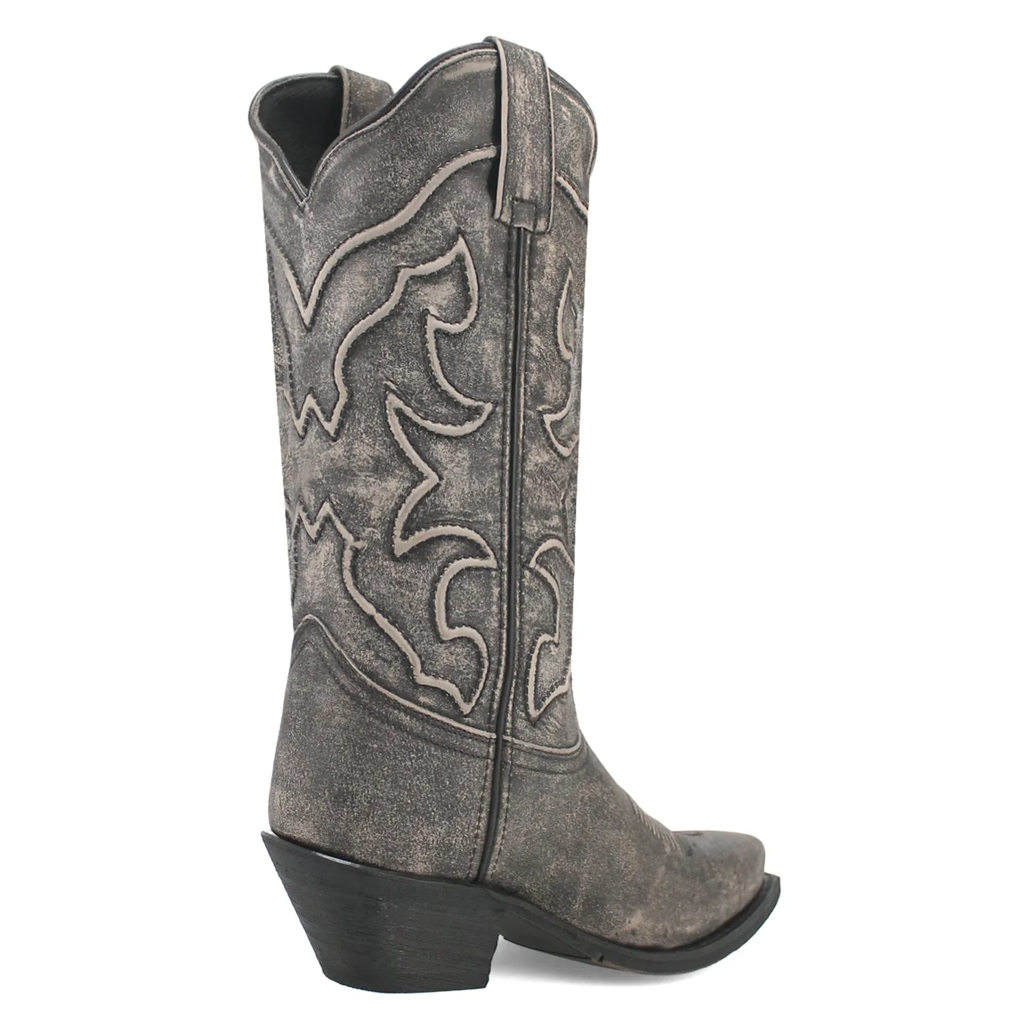 Laredo Womens Reva Black Leather Cowboy Boots