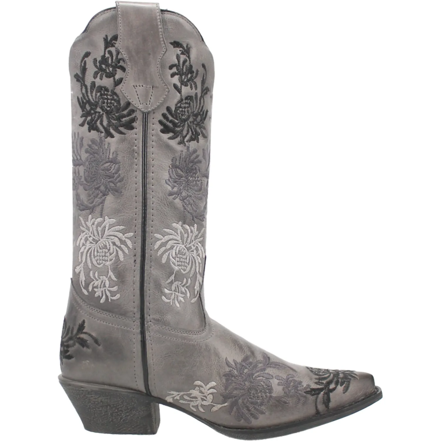 Laredo Womens Sylvan Grey Leather Cowboy Boots 7 M