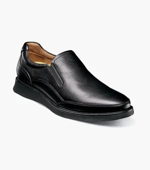 Launch Moc Toe Slip On-Black | Florsheim Non slip grip Comfortable gym - specific functions Launch Moc Toe Slip On-Black | Florsheim