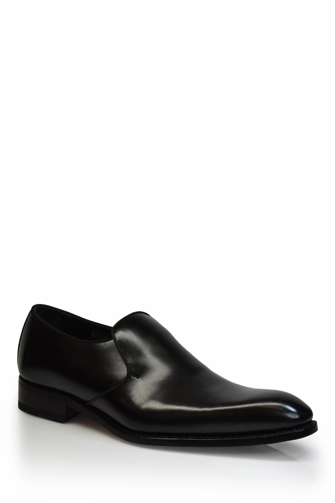 Senior Wear Comfort footbed Leather Puccini Formal Slip-On Shoe in Black
