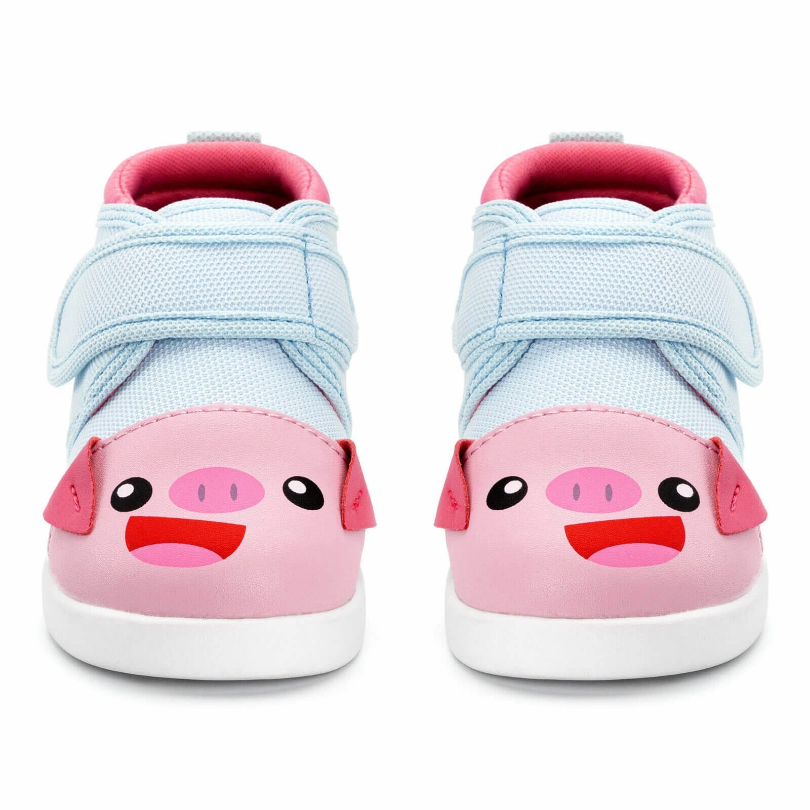 Cute Pig Squeaky Toddler Shoes  | Pink/Blue Training Mode