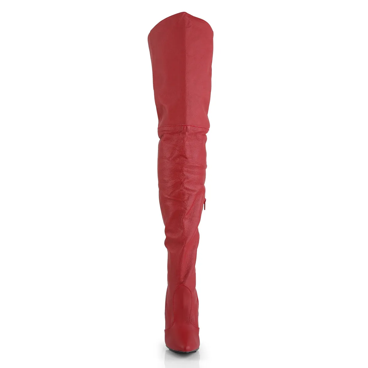 LEGEND-8899 Pleaser Red Leather (P) Sexy Single Sole Shoes (Fetish Footwear)