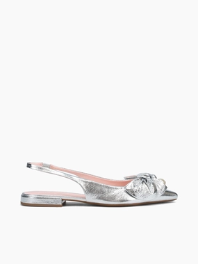 Lena Silver Shine Glitter Leather Pure Mobility Charity Step Flexible Step Lena Silver Shine Glitter Leather