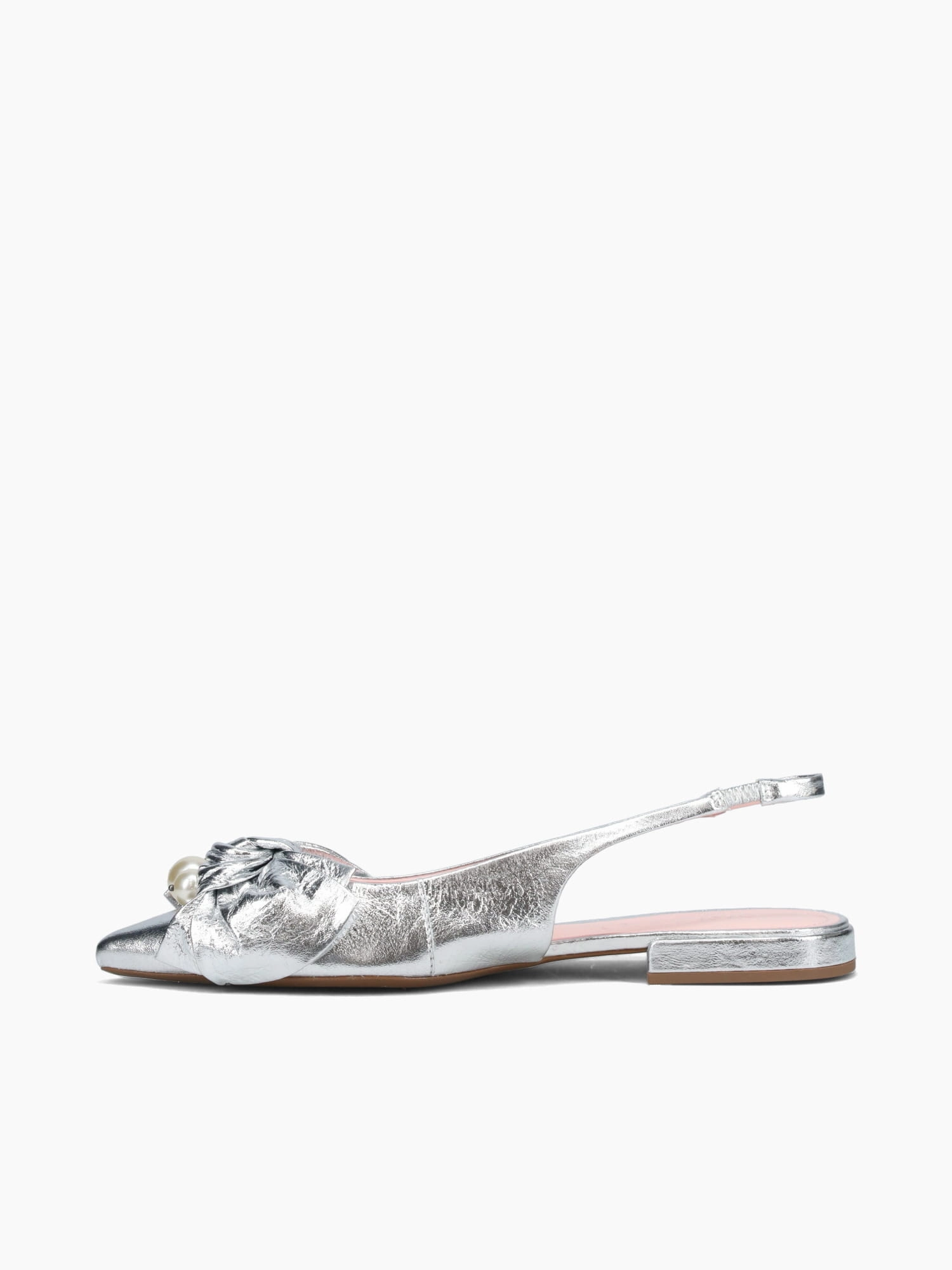 Fire Glow Breathable Material Lena Silver Shine Glitter Leather