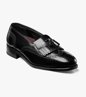 Lexington Wingtip Tassel Slip On-Black | Florsheim Surfing wear Adjustable Strap Lexington Wingtip Tassel Slip On-Black | Florsheim