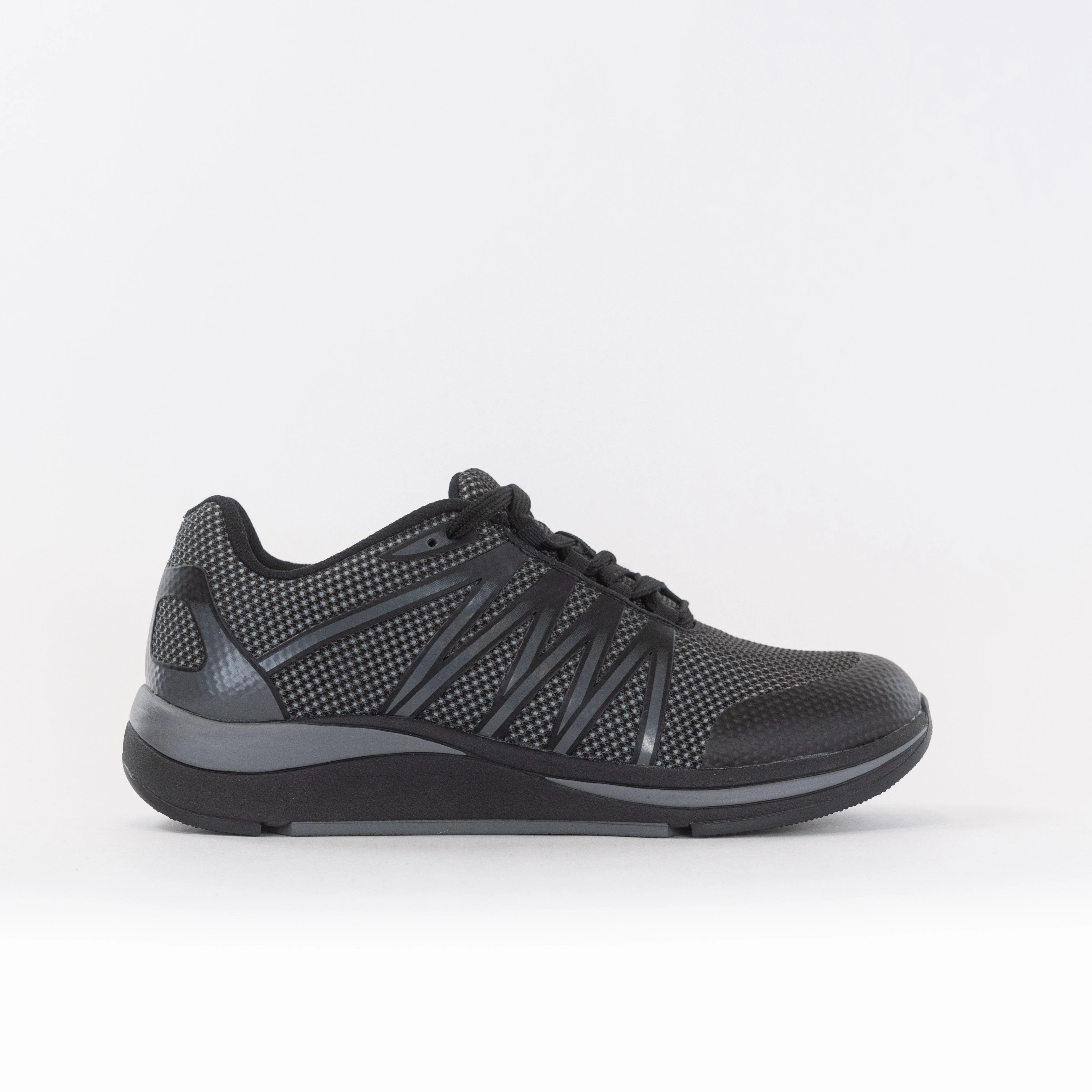 Drew Player (Men's) - Black Combo Stretchable Upper Wave Step