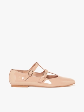 Lucia Nude Patent Leather Cushion Ride City Mood