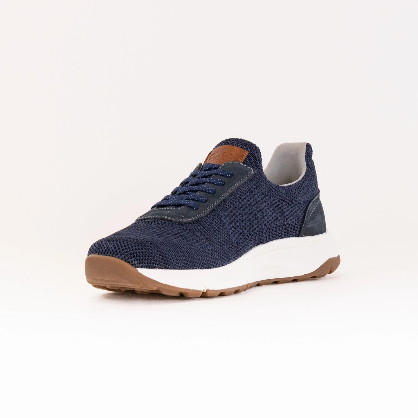 Low Maintenance Daily Casual Florsheim Satellite Knit Elastic Lace Slip On (Men's) - Navy