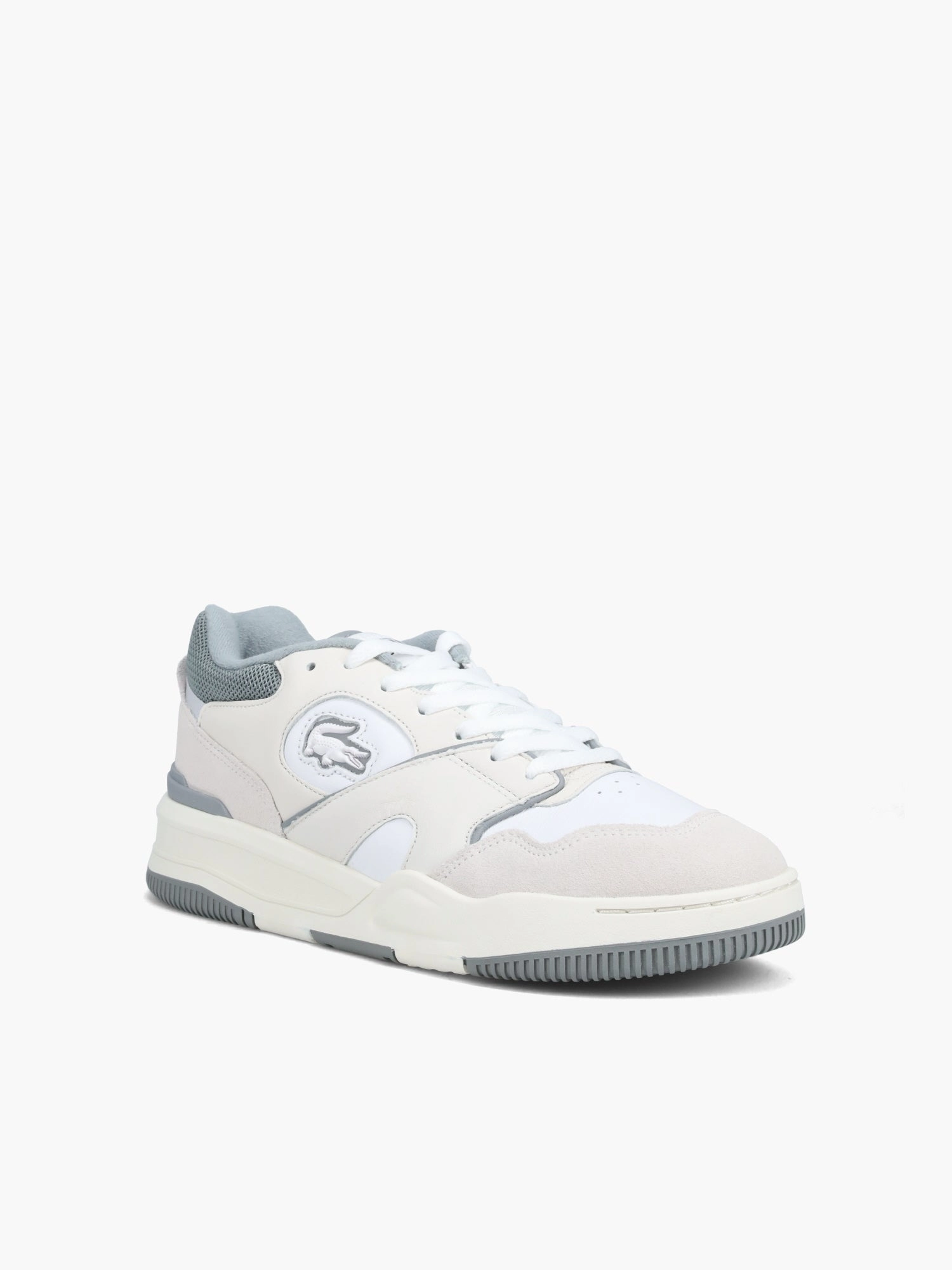 Lineshot 124 Wht Gry leather Casual Moves Smooth Walk