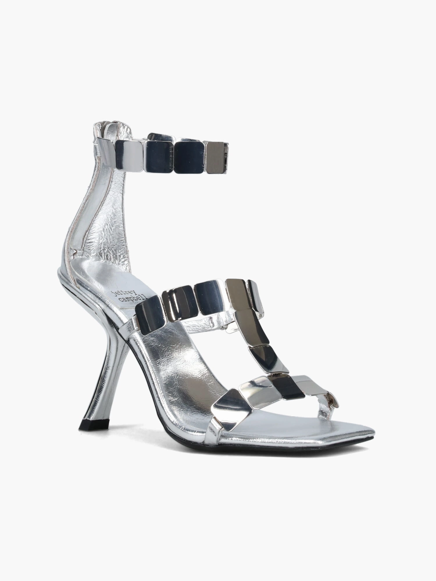Ascend Silver Silver metallic Open Toe Footwear Fashion Travel Shoes