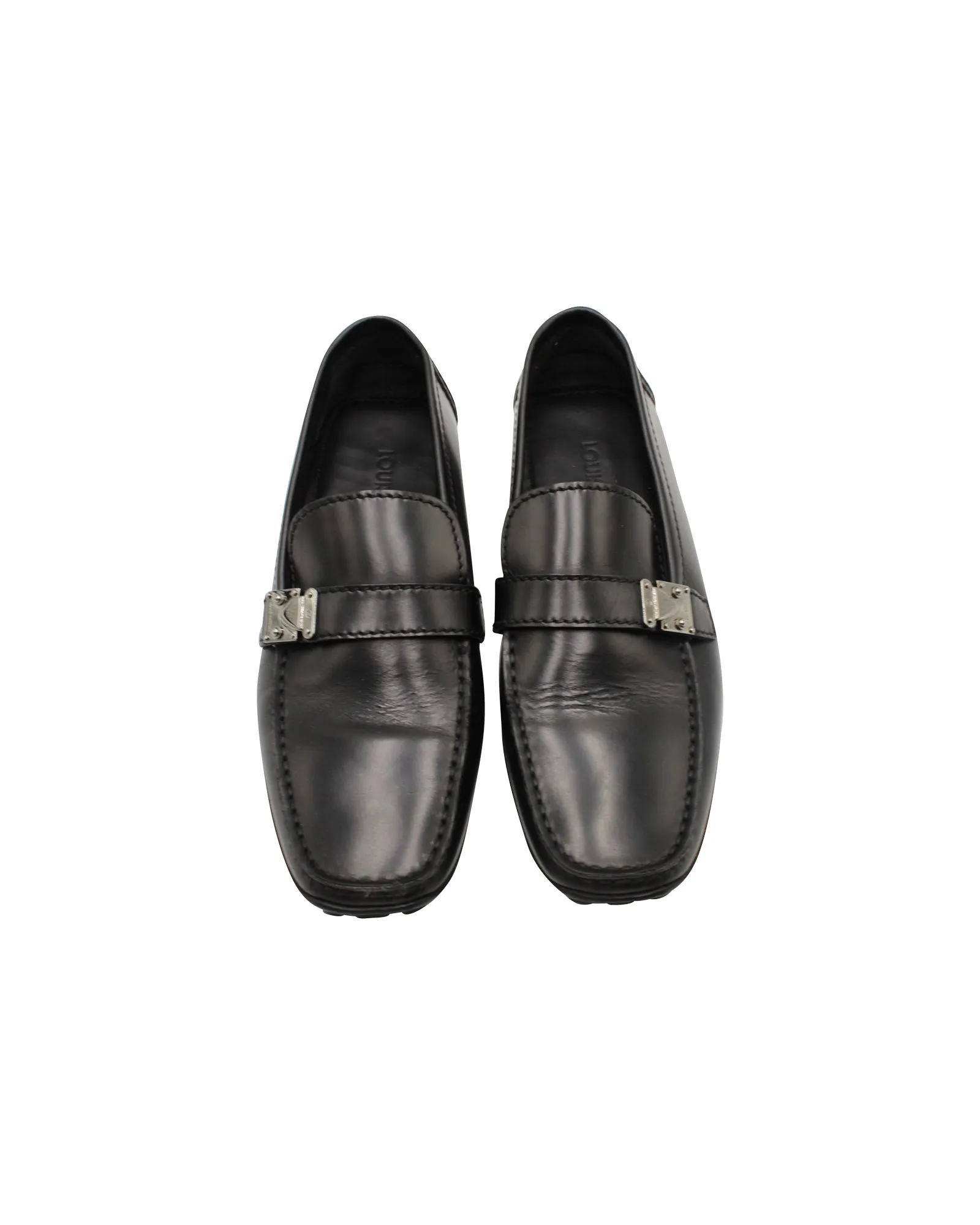 Louis Vuitton Lombok Slip On Loafers in Black Leather