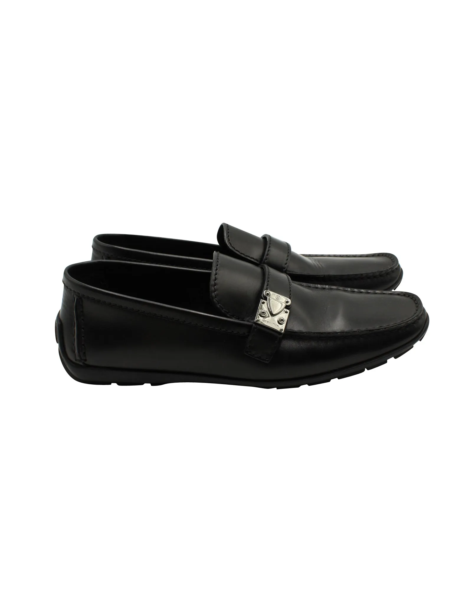 Louis Vuitton Lombok Slip On Loafers in Black Leather
