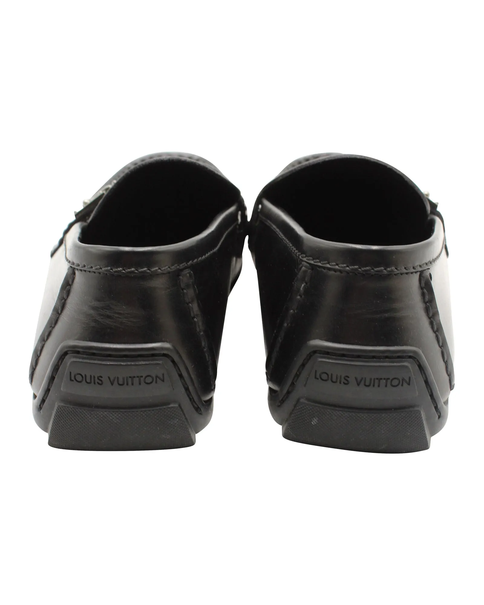 Louis Vuitton Lombok Slip On Loafers in Black Leather