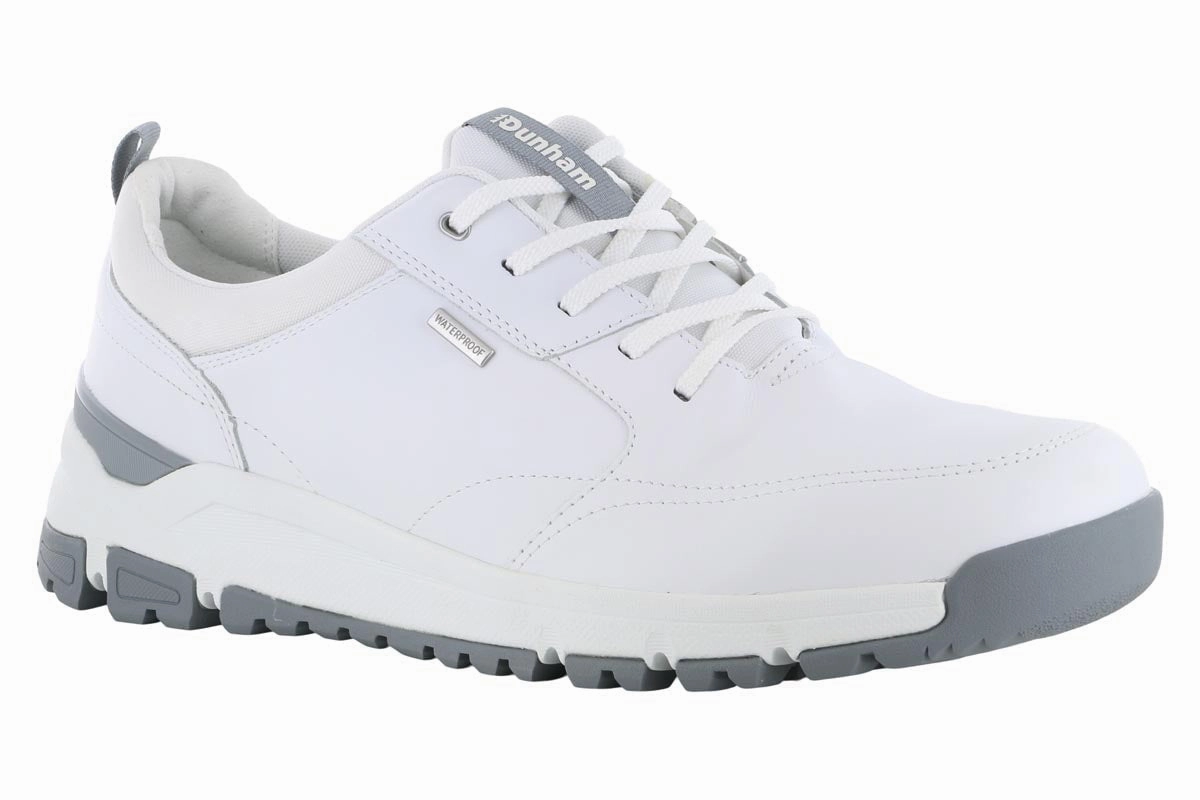Dunham Ubal II Waterproof Oxford White Sweat   wicking