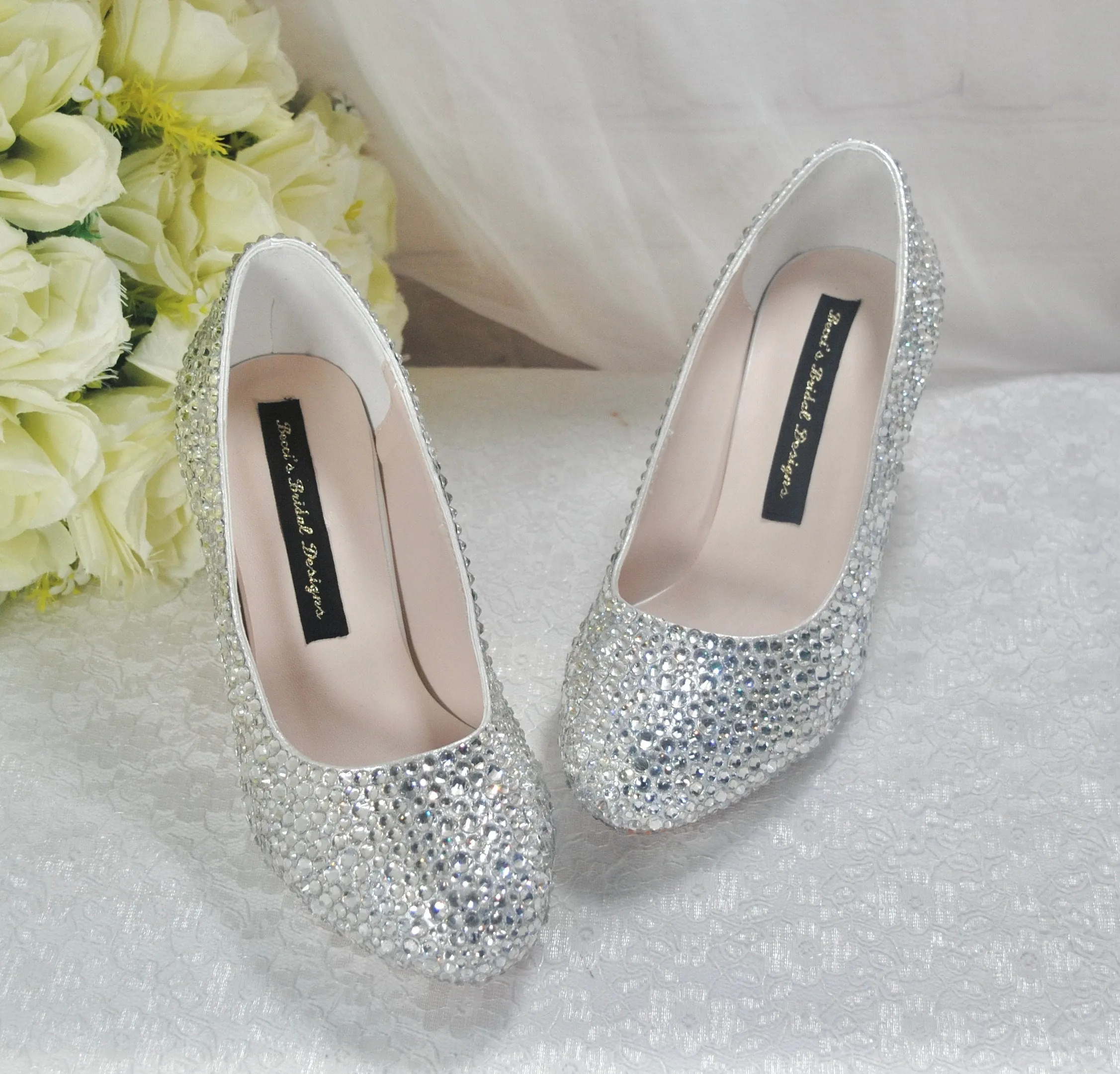 Low Heel Cinderella Shoes - UK2 / US5