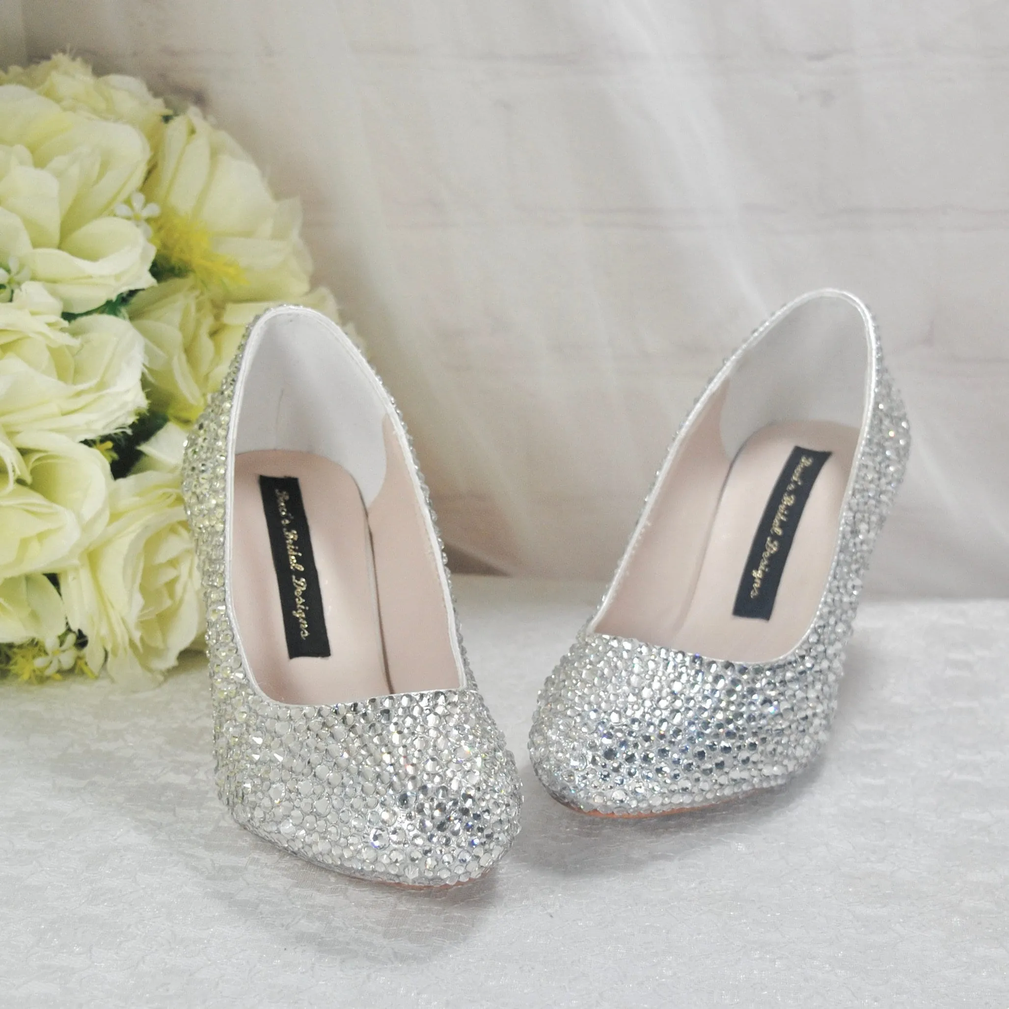 Low Heel Cinderella Shoes - UK2 / US5