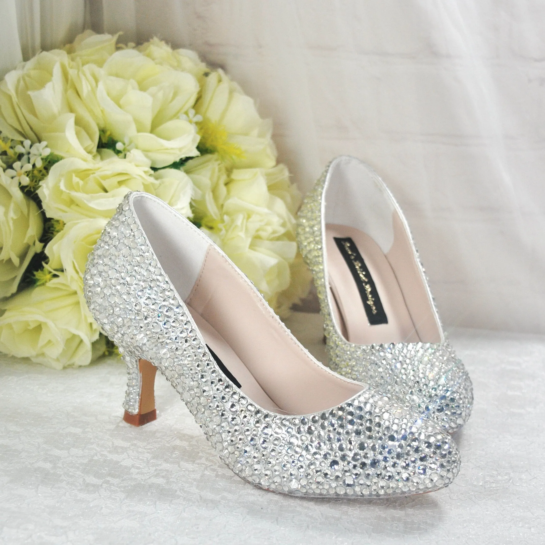 Low Heel Cinderella Shoes - UK2 / US5