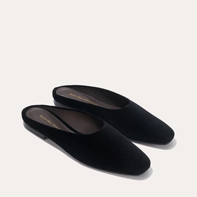Low Profile Cushioning Alex Mill x Margaux: The Clara - Black Velvet Low Profile Cushioning Alex Mill x Margaux: The Clara - Black Velvet Comfort footbed