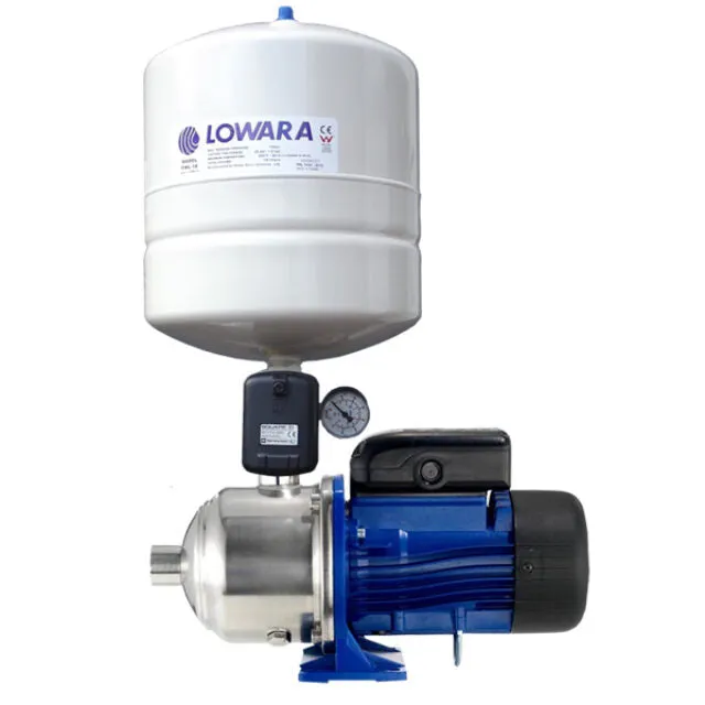 Lowara 3HMP Horizontal Multistage Pressure Pump with Tank & Switch (Max 70LPM)