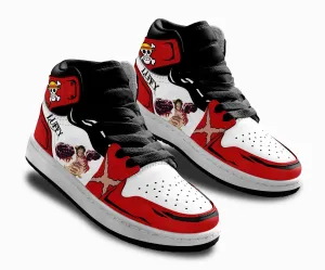 Luffy Gear 4 Kids Sneakers Custom Anime OP Shoes For Kids