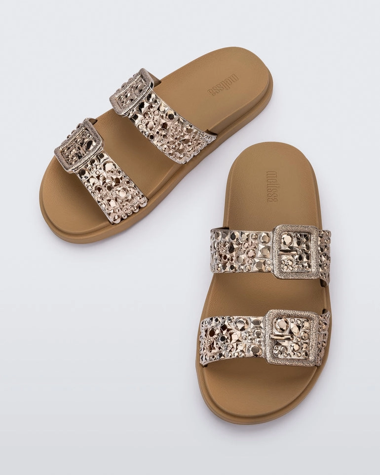 crucial Lust Slide - Beige/Bronze