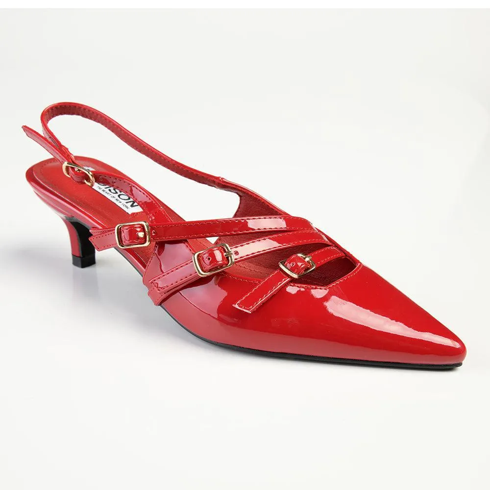 Madison Lameez 4 Kitten Heel - Wine