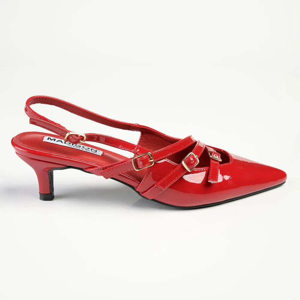 Madison Lameez 4 Kitten Heel - Wine