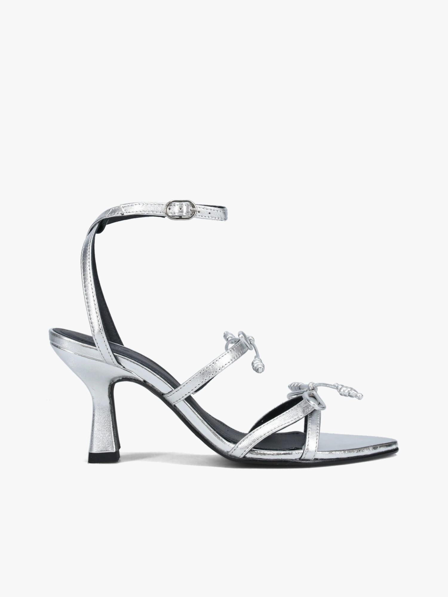 Malia Silver Leather Elegant