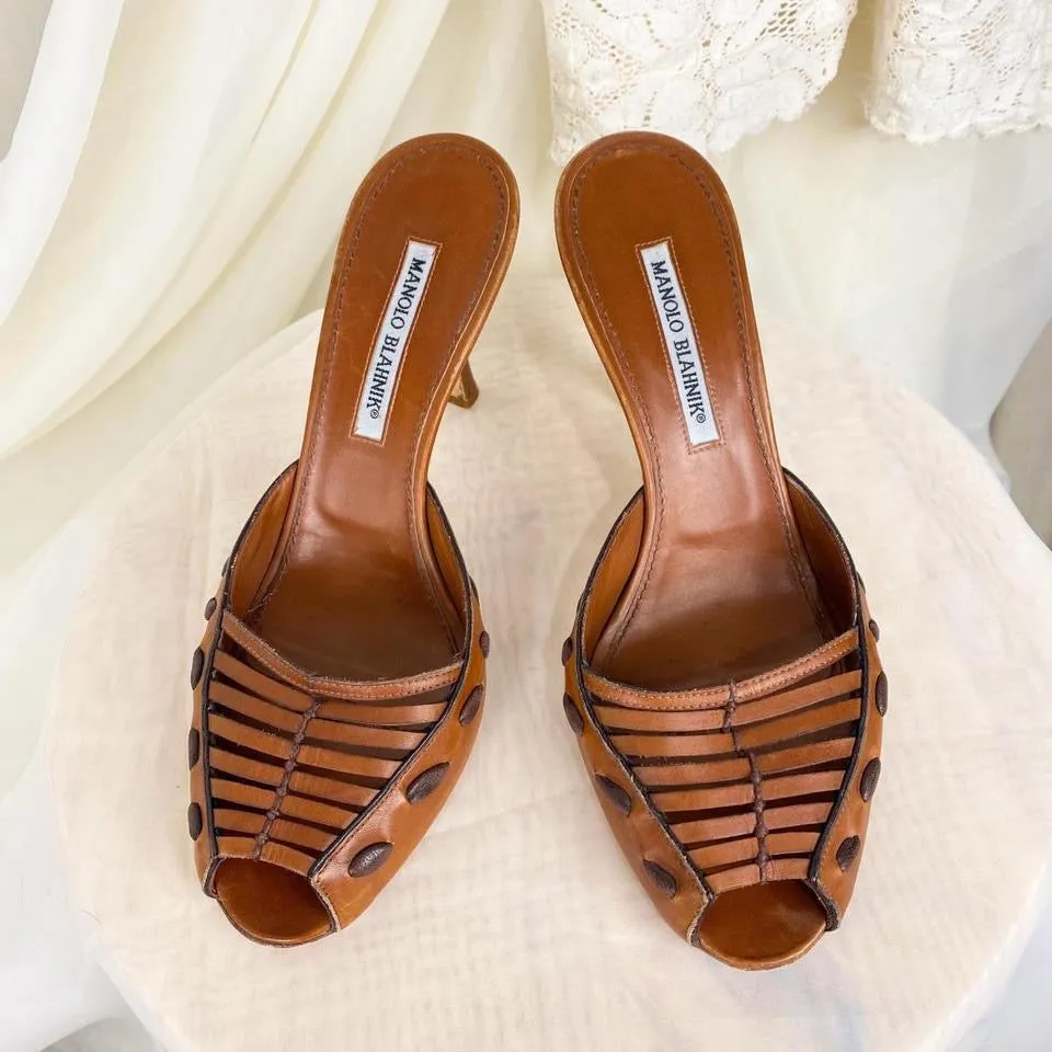 Manolo Blahnik 2000s Mules (9.5)