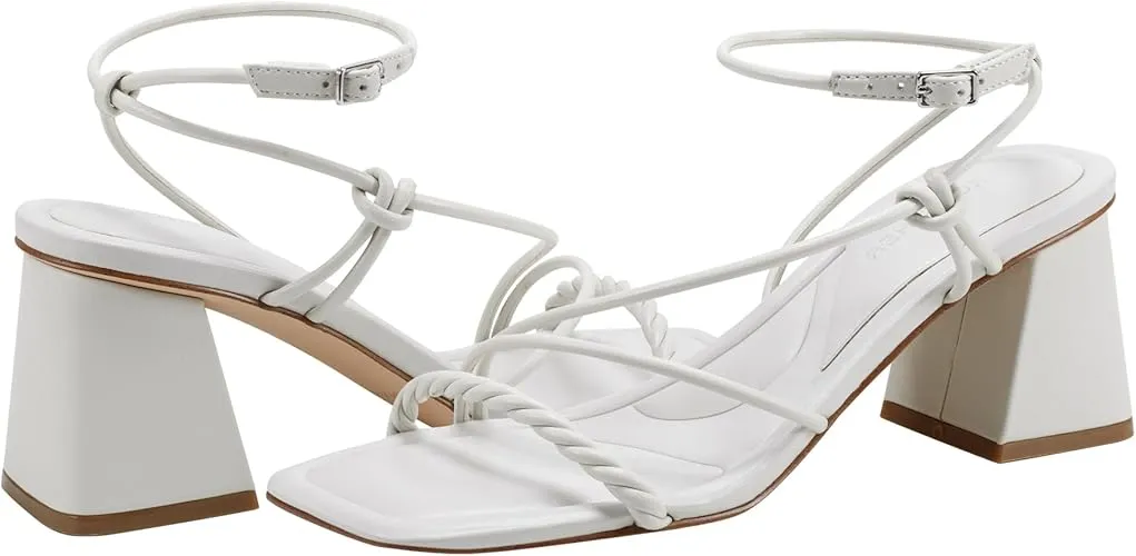 MARC FISHER-MEGGIANE BLOCK HEEL SANDAL