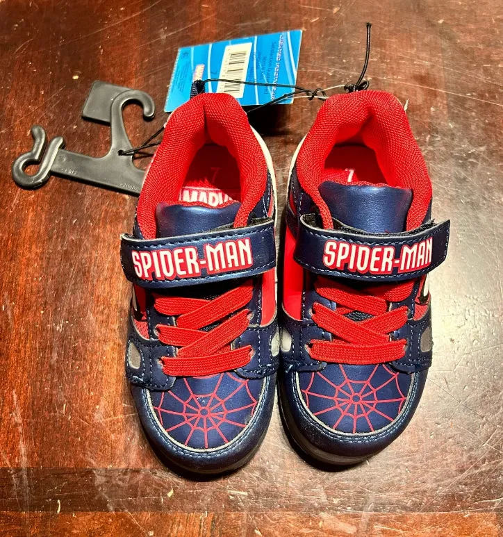 Marvel Spiderman Toddler Boys Casual Shoes with Hook and Loop Strap