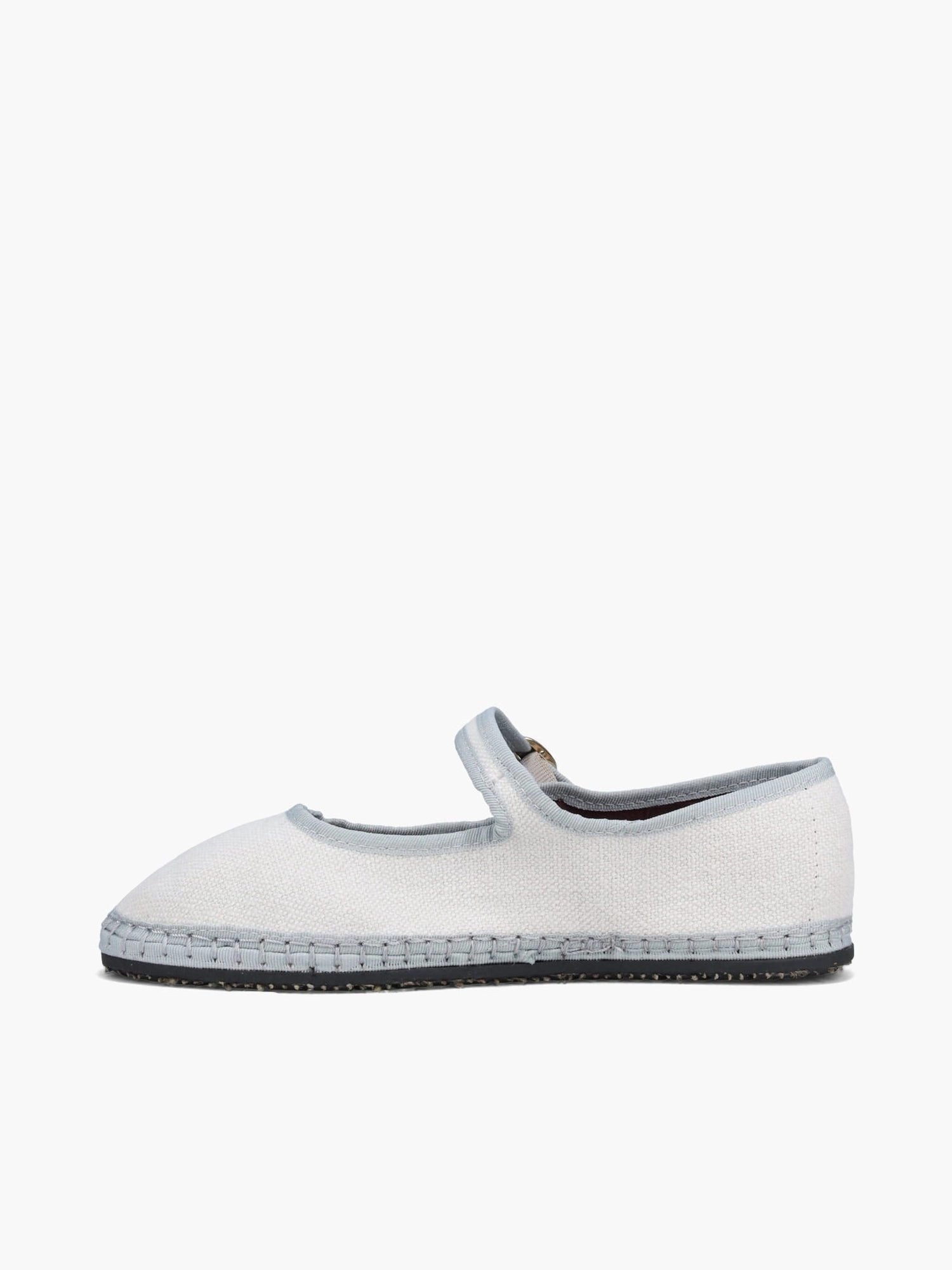 Off Duty Prairie Path Mary Jane Lino Gris Lino Viejo