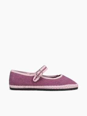 Mary Jane Lino Lila Lino Viejo Easy Step-On Comfort Layer Mary Jane Lino Lila Lino Viejo Urban Vibes