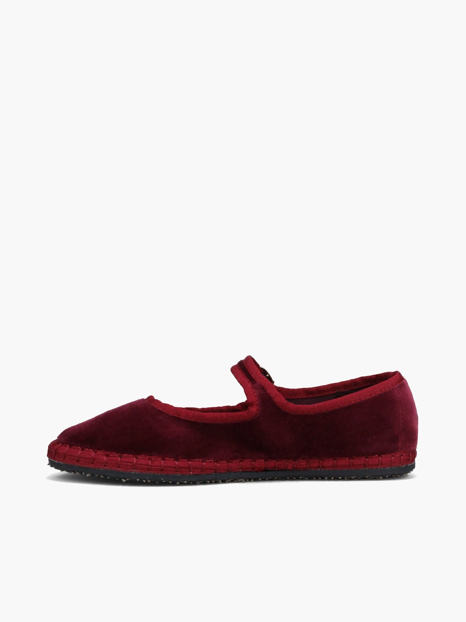 Comfortable ankle support Mary Jane Velvet Burdeos Velvet