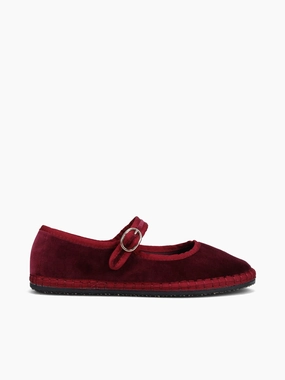 Mary Jane Velvet Burdeos Velvet Motion Core Active Feet Mary Jane Velvet Burdeos Velvet