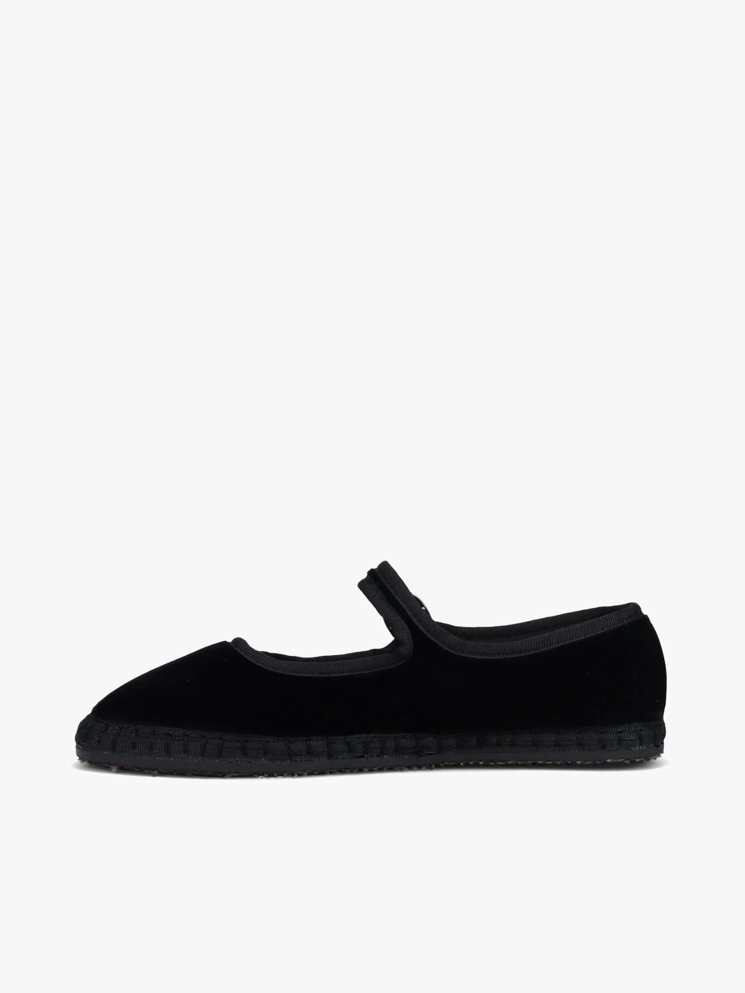 Mary Jane Velvet Negro Velvet Anti Skid