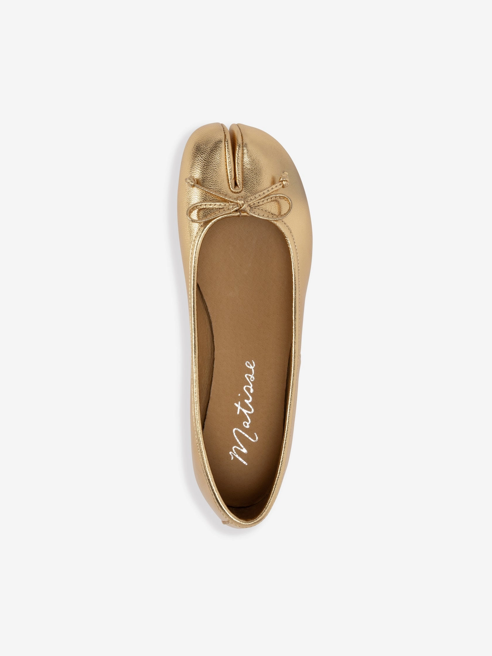 Lesson Step Mason Ballet Flat - Gold
