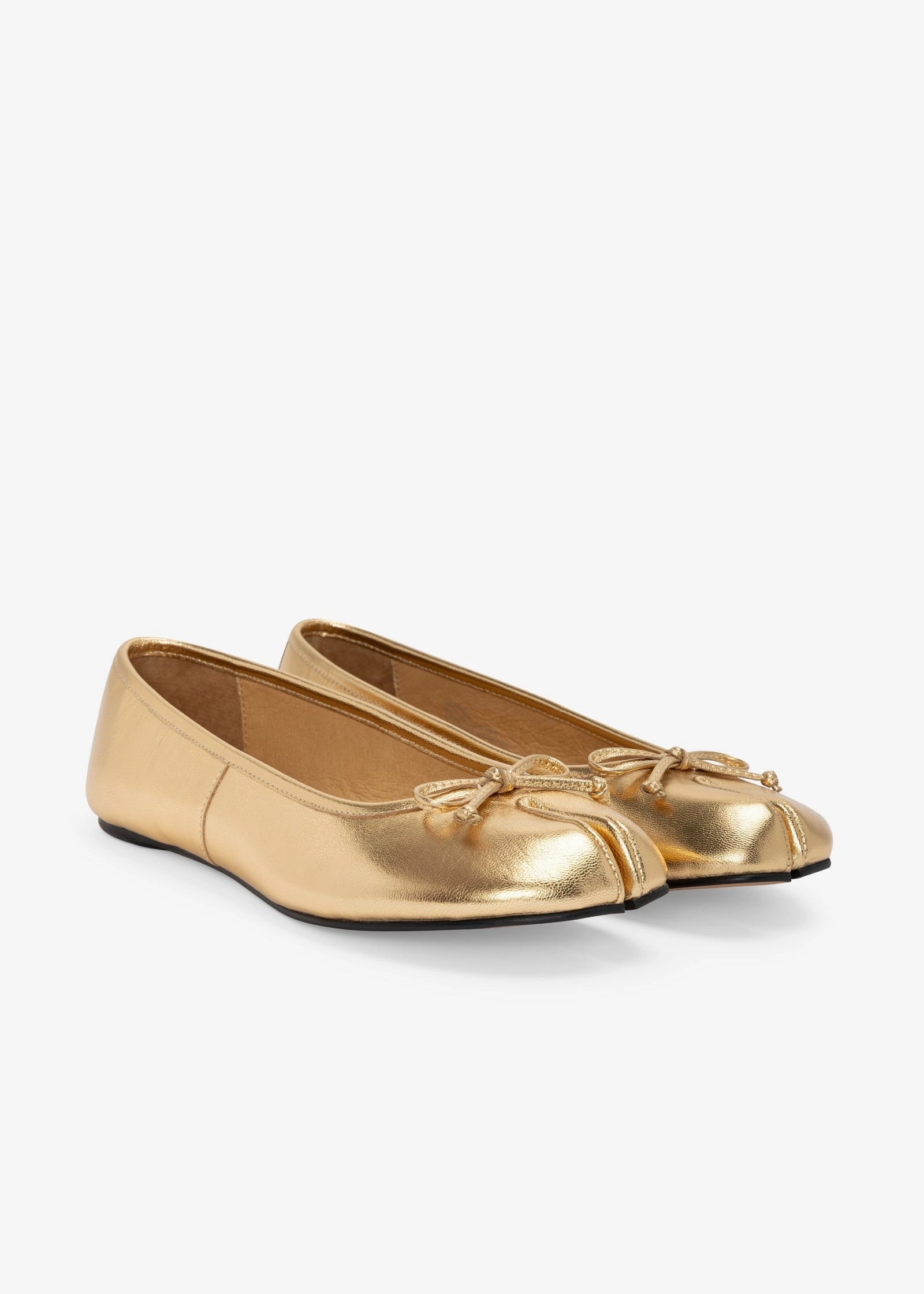 Shop Mood Fashionable Sole Mason Ballet Flat - Gold