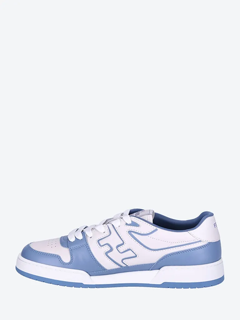 Match mix vitello logo sneakers